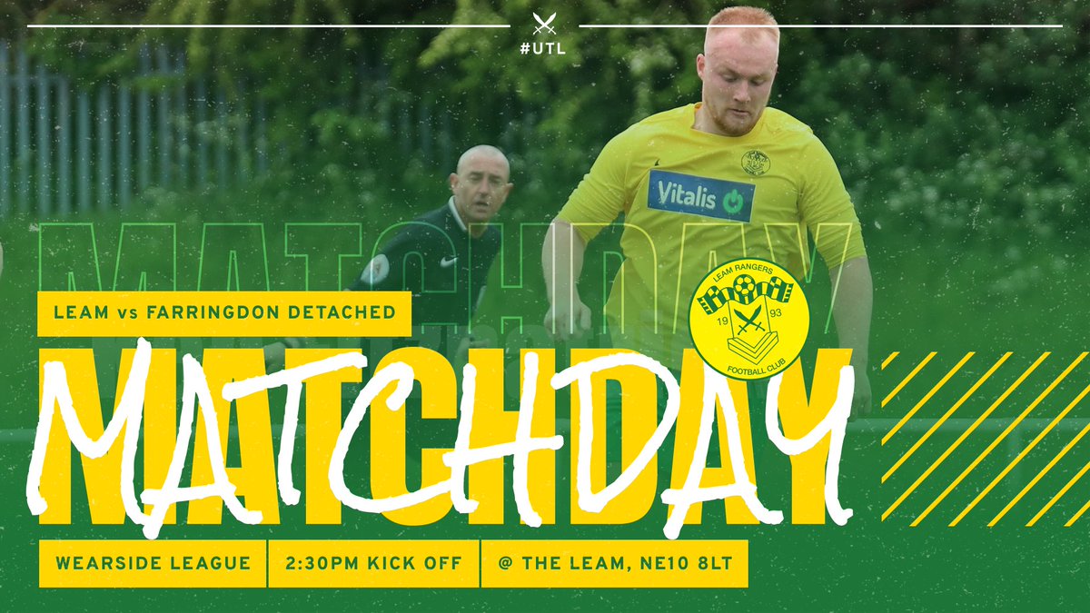 𝙈𝘼𝙏𝘾𝙃𝘿𝘼𝙔 — Another home game this afternoon as <a href="/FarringdonSafc/">Farringdon Detached FC</a> visit the Leam.

It'd be great to get another good crowd in to support the lads this afternoon.

🆚 Farringdon Detached
🏆 <a href="/WearsideLeague/">Wearside League</a> 
⏰ 2:30PM KO
🏟 The Leam, NE10 8LT
🎟 £3 (£1 Concessions)

#UTL 🔰