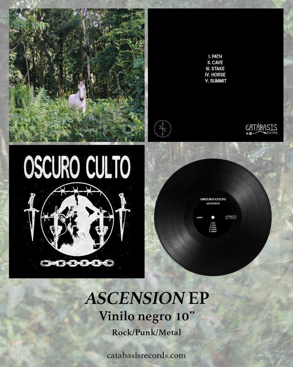 Una semana de su lanzamiento.

Oscuro Culto - "Ascension" EP.
Insert a doble cara.
45rpm por una sola cara.
OBI numerado a mano.
Vinilo 10".

catabasisrecords.com
catabasisrecords.bandcamp.com

#rock #punk #metal #vinylrecords