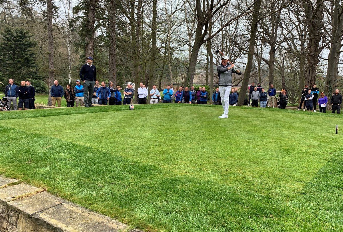 CloseHouseGolf's tweet photo. Back from Caddying for our very own @WestwoodLee in this year’s Par 3 tournament at the US Masters it’s the club captains drive in day! Time for Dave Armstrong to do the hitting rather than carrying! Good luck for the season @captainnash from us all at Close House. 🍀🏌️⛳ https://t.co/Ln0QM5m9UP