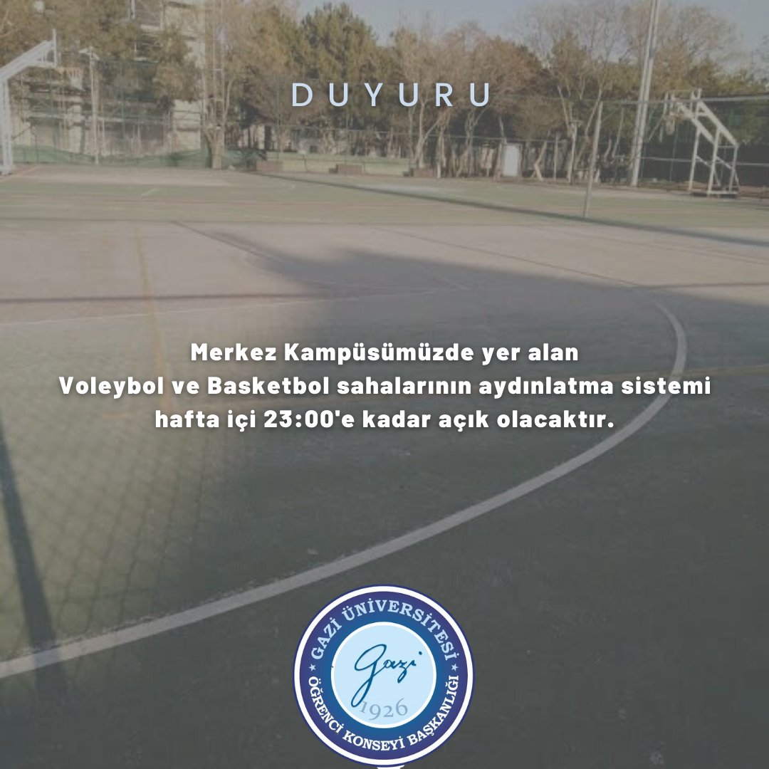 Dilek, öneri ve şikayetleriniz için ogrencikonseyi.gazi.edu.tr