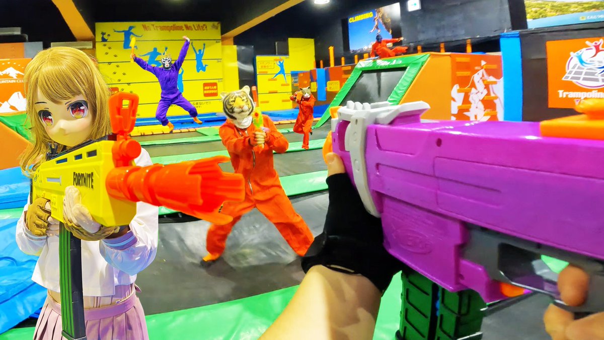 kamiwaza_team1's tweet photo. ナーフ戦争 l てんとう虫パーク編2🔥公開
Nerf War | Amusement Park Battle 9 🔫
https://t.co/FndvGXNGqi
今回は大型トランポリンパークの様々なアクティビティを駆使した熱きナーフの戦い🔥
可愛らしい助っ人と協力し強敵ショッカーキングを倒すことはできるのか!?
#てんとう虫パーク藤枝店 https://t.co/dHhTF2Q2fv