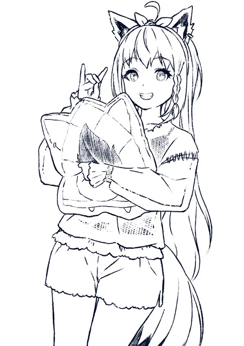 落書き途中 
