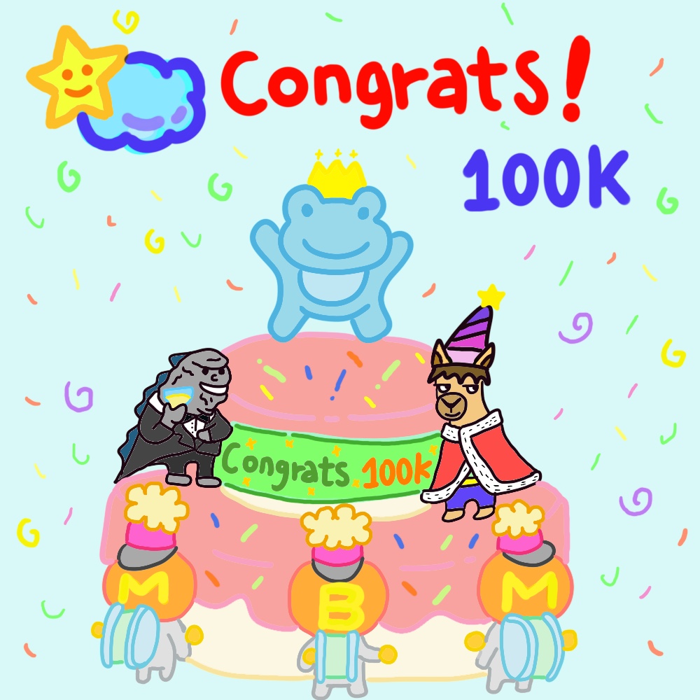 kururu_eth's tweet photo. ✨MBM ALPHA 100K HIT✨
MBM ALPHA의 100K 달성을 축하드립니다.🎊
마음을 담아 FAN ART를 그려보았습니다.😍
쭉쭉 가즈아🚀🚀🚀
Congratulations on reaching 100k on Twitter.🎉
LFG🚀🚀🚀
@mbmpostcom @JdotHamilton #MBMALPHA #MBMPOST https://t.co/VmEcFzMqck