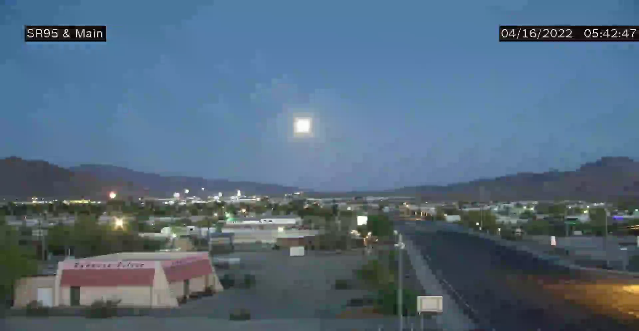 ArizonaDOT's tweet photo. QUIZ ANSWER: This camera is located on State Route 95 and Main Street in Quartzsite.

Thanks for playing!

#AZ511 https://t.co/f8HgESoTNr