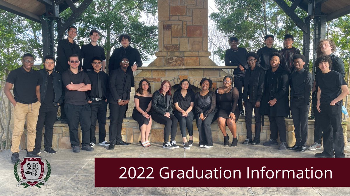The GPISD Graduation Toolkit is now available.  GPCI Graduation will be Monday, June 6 at 8:00pm at Globe Life Field. All GPCI Graduates will get 10 tickets for guests and 1 for themselves.  Get all the details at gpisd.org/Graduation.