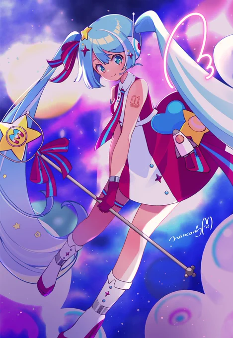 今年のマジミラちゃんのデザインめちゃ好き!
 #マジカルミライ10th 
#初音ミク 