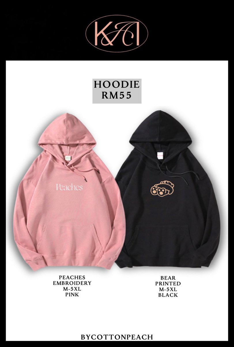 bycottonpeach's tweet photo. KAI PEACHES COLLECTION🍑🐻
BATCH 2

•Hoodie RM55 (M-5XL)
Material Cotton
•T-shirt RM35 (S-3XL)
•Phone cases RM20
(Iphone&amp;android)
•Keychain RM9
•ETA 5-6 weeks
•Deadline 28.04.2022
•DM if you have any question😊

More details/Form to order🔽 https://t.co/EFMFJVOSnr https://t.co/N9M1YRhVm5