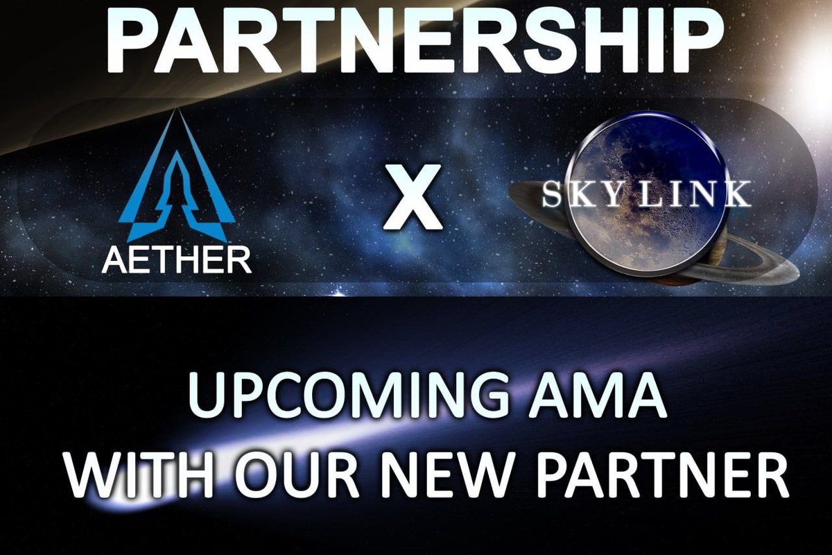 Aether_Crypto's tweet image. 🚀🔥 We are pleased to announce a very important partnership with @Skylinktokens 🇨🇦 🔥🚀