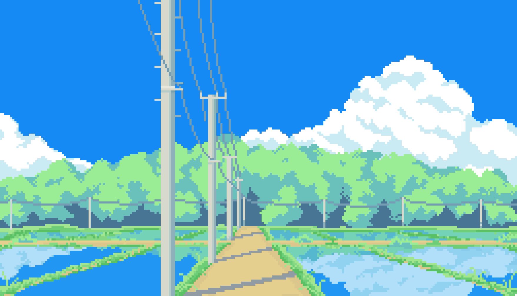 Marui 田園風景 Pixelart ドット絵 T Co Kqwnt0kdpf Twitter