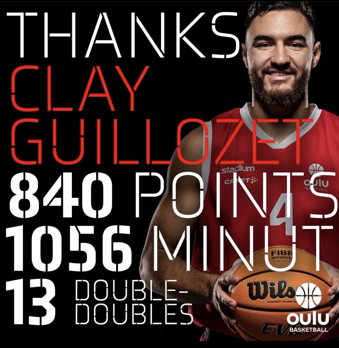 SplashUnited3's tweet photo. Clay Guillozet was an absolute monster in Finland this year. Congrats on incredible season. He will continue to reach higher levels of professional basketball overseas. #SplashUnited #Greenville #ProBaller #FinlandHoops 

@ClayGuillozet @GuillozetScott https://t.co/0ZRRxIfKgK