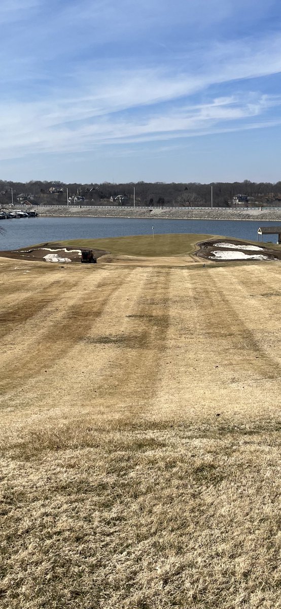 ce_golf's tweet photo. Working this spring at Lakewood Oaks CC in Lee’s Summit, MO.  John Christiansen @omajohnc and Viridity @VIRIDITYGO are changing this course.  Steve Griesinger @Griesers and his staff are the difference makers for this project.  Halfway home! https://t.co/KeeFKT9QlV