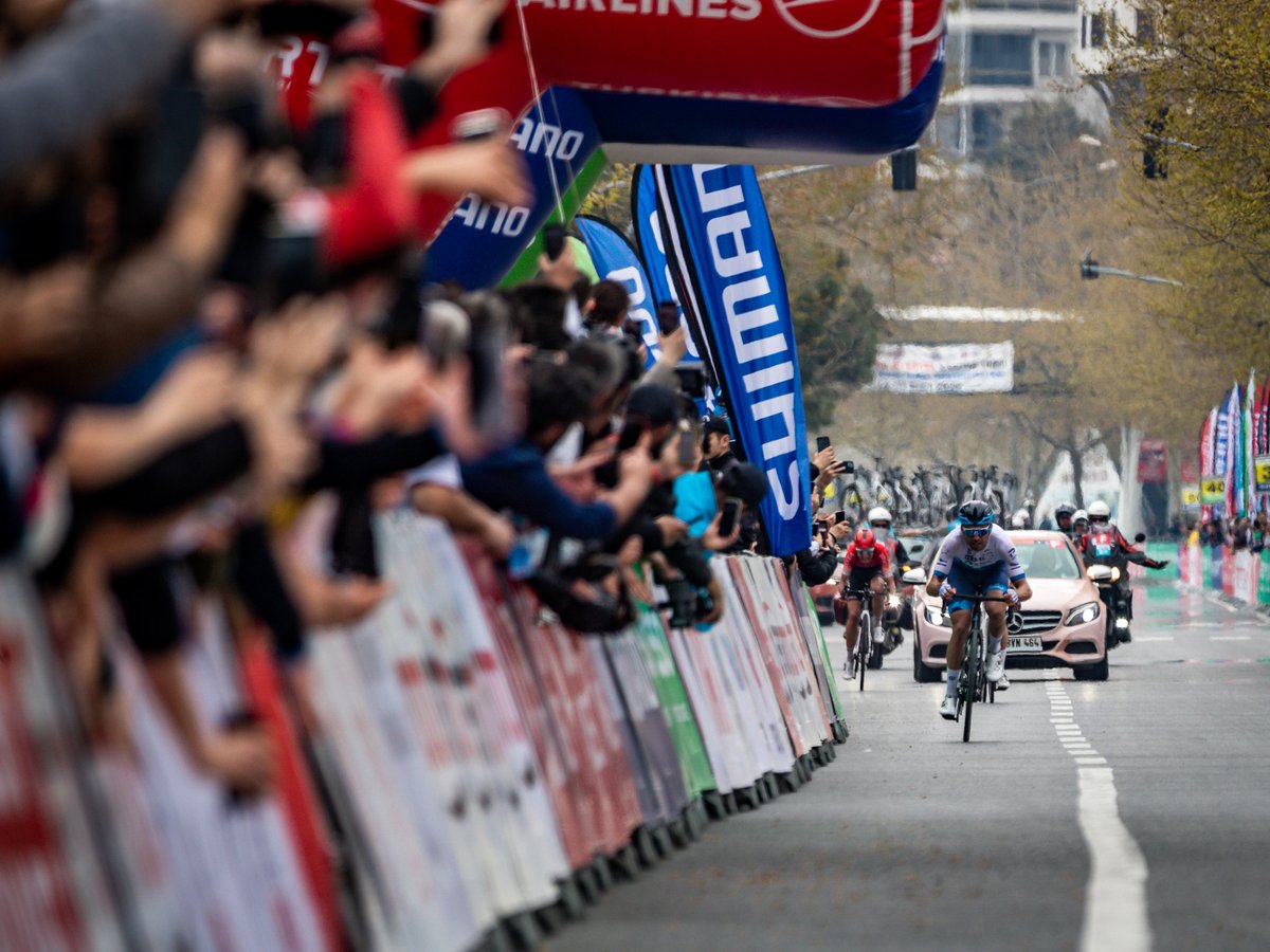 NSNCyclingTeam's tweet photo. There he comes: eyes on the line and ready to celebrate! 

Congratulations @PaddyBevin!

#YallaIPT #AllInForBevin #TUR2022 https://t.co/UQ5EXzx9Ee