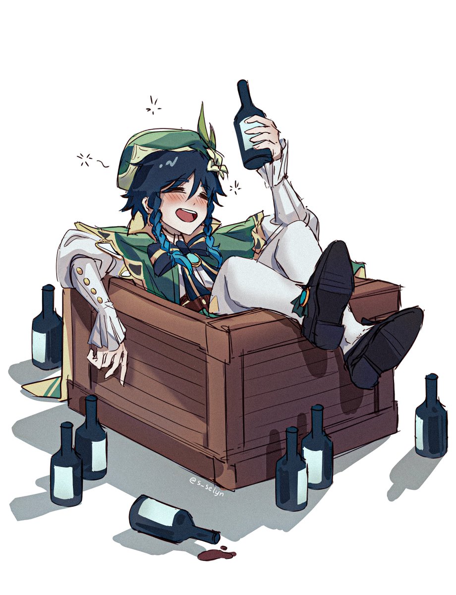 s_selyn's tweet photo. Venti on his way to Inazuma 🍷

#venti #Genshinimpact https://t.co/re9K9xHsA8