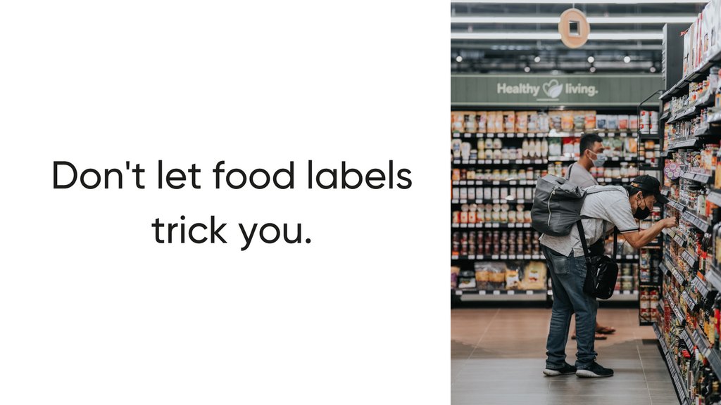 healthrageous's tweet photo. 6 ways to read food labels:

1. Read the Nutrition Facts.
2. Look for ingredients you recognize.
3. Count calories per serving.
4. Avoid added sugar.
5. Multiply nutrition content by # of servings.
6. Eat whole foods!

Visit https://t.co/dYO1W6feiq to read the full blog post. https://t.co/joJ4xPl6QY