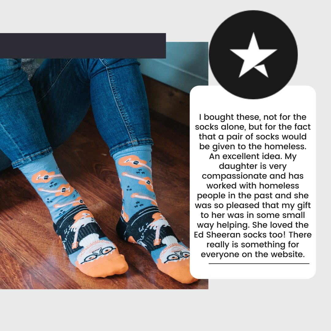 We love reviews - almost as much as our Ed Sheer-toe Socks!