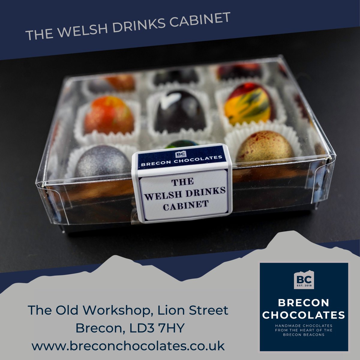 Here at Llangoed Hall, we believe in shopping locally so in the first of our ‘shop local’ series, it’s our pleasure to introduce Brecon Chocolates Ltd, who work with us to supply hand-made chocolates for special events.
We’d love you to pay them a visit at their shop in Brecon.