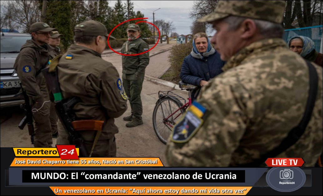 leocenisoficial's tweet photo. MUNDO: El “comandante” venezolano de Ucrania. https://t.co/k3naUIIrsZ "Yo me sentía incompleto como hombre por no haber dado todo de mí en Venezuela. Ahora que estoy acá se me ha dado una segunda oportunidad y lo voy a hacer", asegura el hispano, quien es abogado de profesión. https://t.co/UmOyk3ld2Q