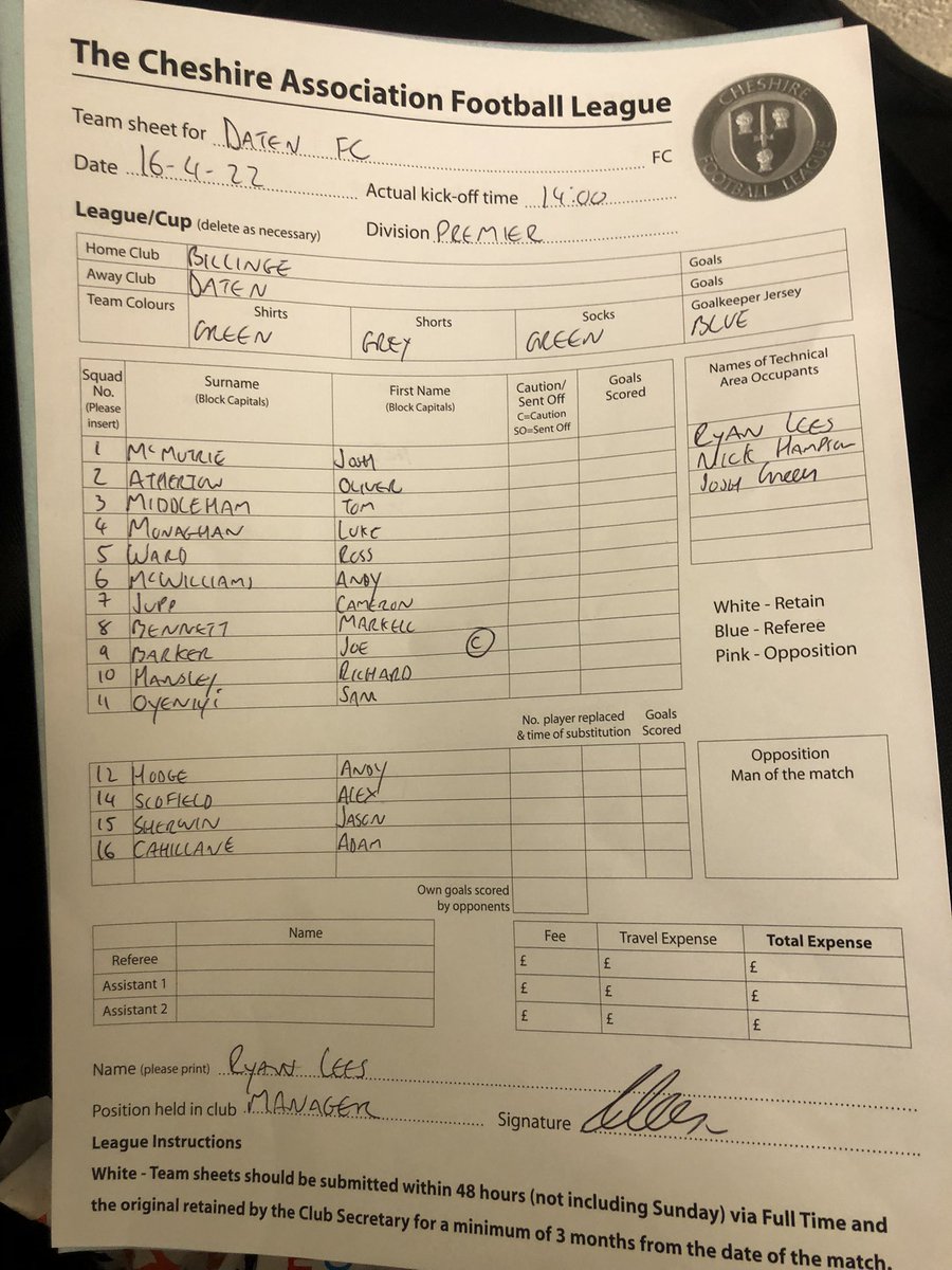 Daten Football Club tweet media