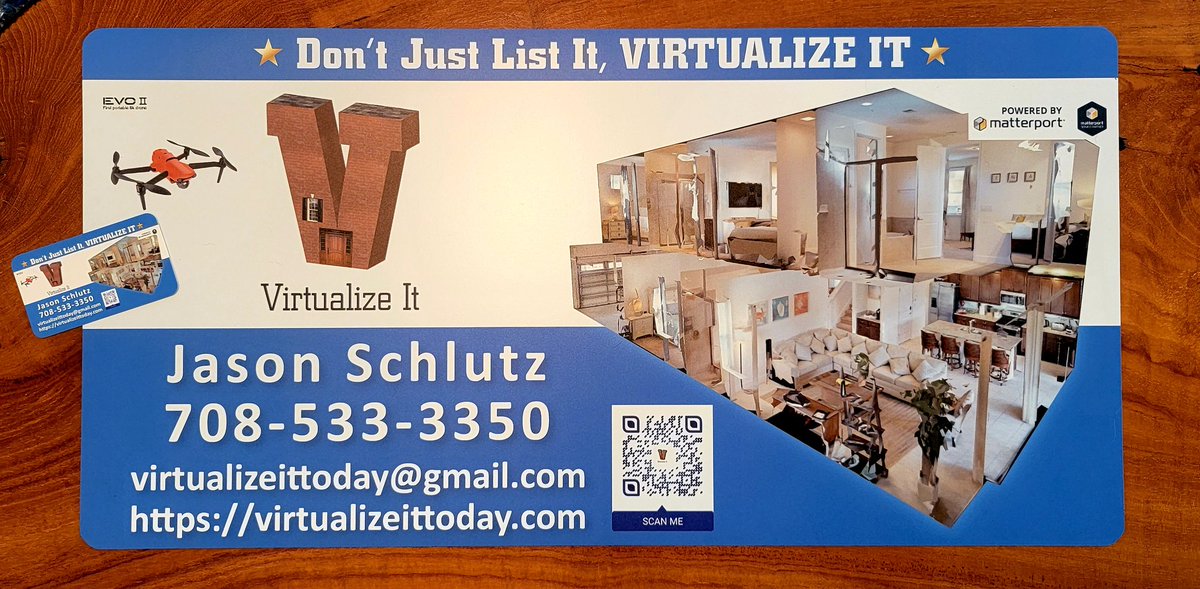 virtualizeitllc's tweet photo. Excited our new #BusinessCards &amp; #CarMagnets
Serving #Realtors #Retail #Showrooms #BanquetHalls #HomeBuilders, etc.  Providing #24/7 access w/ our #3Dimmersivevirtualtours #4Kphotos &amp; #Aerialvideo &amp; #photography #matterport
#5starreviews
We are happy to help! https://t.co/bqKC7FZSDN