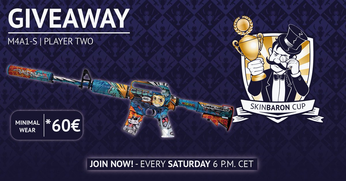 SkinBaronCup's tweet photo. Another #SkinBaronCup 🏆 Another #Giveaway 😍
You guys did amazing in the last cups, so we decided to give you something back!

✅Follow @TeamSkinBaron &amp; @SkinBaronCup 
🔁Like and retweet
🙋‍♂️Tag 2 Friends
⏳  7 Days to enter

Enter todays Cup here: https://t.co/8GUUal1mOd https://t.co/84sd7omhAR