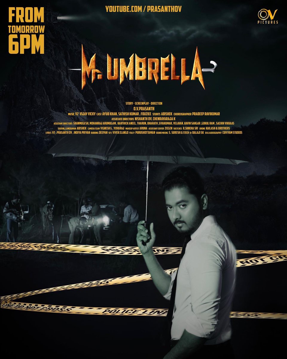 prasanthov's tweet photo. Get ready folks…. 24 Hrs to go ! 
Mr.Umbrella - Pilot Trailer 
6PM April 17th 2022
https://t.co/xLo9kC8QgV https://t.co/tfc6LMUwAz