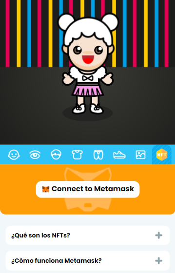 mambo_azar's tweet photo. 1. Our next app update will allow you to connect your Mambo account with #Metamask.
2. When you own a Mambo Pop! NFT it will appear in the #NFT section and you will be able to wear it.

Download the Mambo app here: https://t.co/AjeX8stNRJ https://t.co/uujNPBNx7J