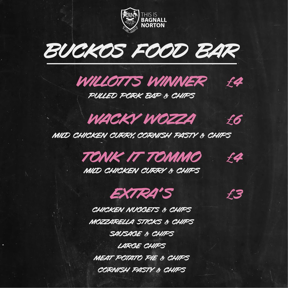 What's on the menu today🍔

When it's gone it's gone!

Serving from 6pm - 9pm⏰

#bagnallnorton