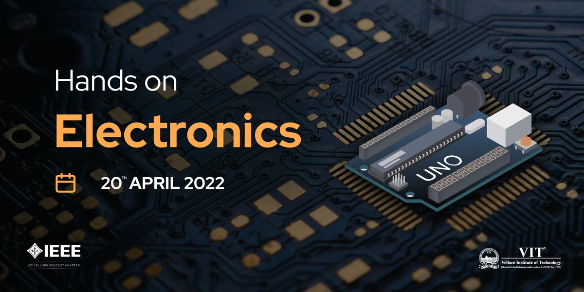ieeevitvellore's tweet image. IEEE-VIT presents Techloop: Hands-on Electronics! A seminar breaking down topics of Arduino Uno, IoT, and even ROS projects as beginner-friendly as possible. Get ready to dive into the intriguing world of electronics with us.

Register now: techloop.ieeevit.org
#IEEE #techloop