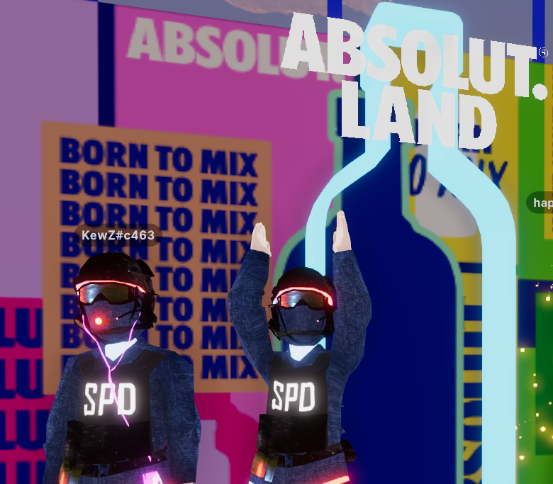SGT <a href="/KewzMetaverse/">KewZ_Metaverse</a> and enjoying myself the atmosphere and scenery at <a href="/AbsolutUS/">ABSOLUT VODKA</a> in #Decentraland. the #SPD encourages the responsible service of alcohol and its use in moderation. But this place is very cool! I missed all the usual DCL peeps but!