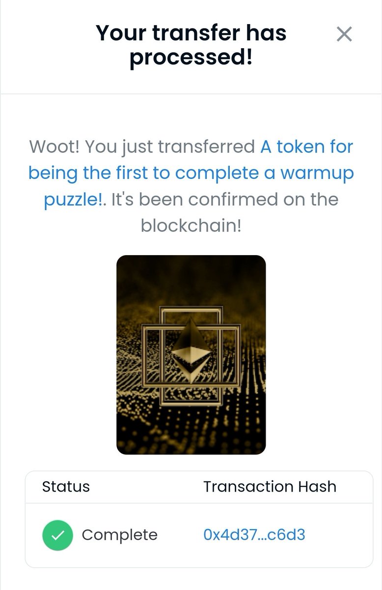 eth_hunt's tweet photo. @derpforceuno Awesome🎉 https://t.co/6Q4orBPExM