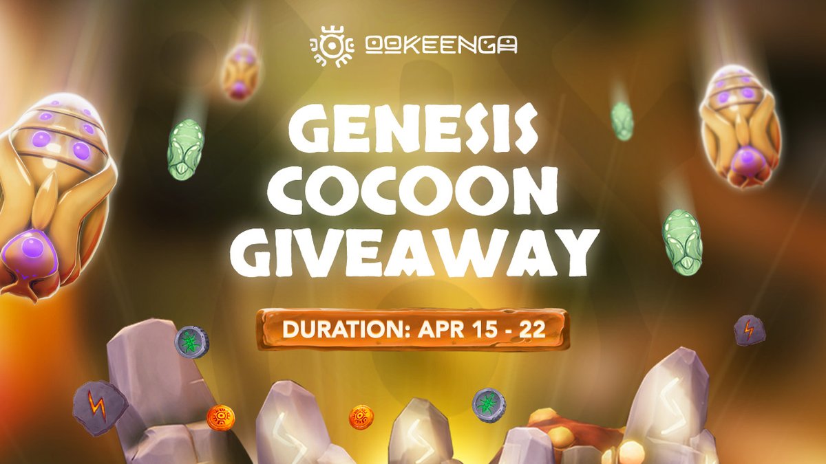 ookeenga's tweet photo. $OKG GENESIS COCOON #Giveaways  - $500 of Total Prizes 💎

Our amazing Genesis Heroes await you! Complete these simple tasks to win and enjoy early-access perks by owning these #NFTs
📍 Join &amp; Earn: https://t.co/WAHf57AdMm
🎁 5 LE Genesis Cocoons - $100 each

#P2EGame #GameFi https://t.co/k2rzTDH4J5