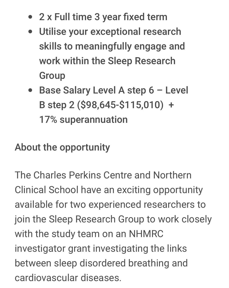 yusunbin's tweet photo. 3-year fellowships with #CPCSleep headed by @peter_cistulli working on CVD and sleep @CPC_usyd @CPC_EMCR @Sydney_Uni
Please RT!
https://t.co/LcAvBOrcqm https://t.co/JV8ixr6jKD