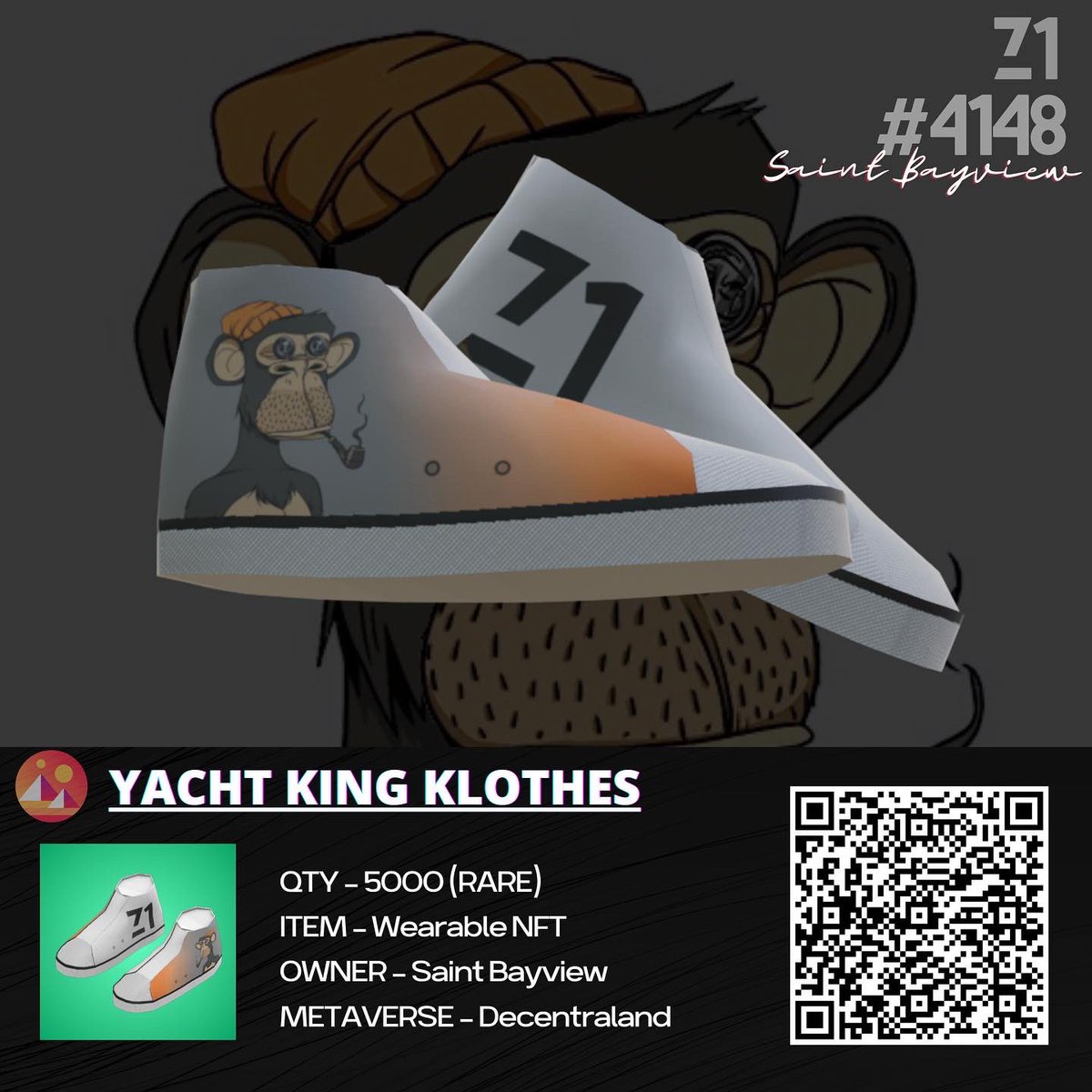 z1nkx_'s tweet photo. DCL WEARABLE GIVEAWAY👟

Im taking a few days off socials to focus on physical pairs on hand. 

I realise I have not given away 1 of my personal pairs I own here yet! 

TAG friends
RETWEET and when Im back I’l pick one lucky winner! 

@SaintBayview 
@decentraland 
@BoredApeYC https://t.co/IrpURZ2BId