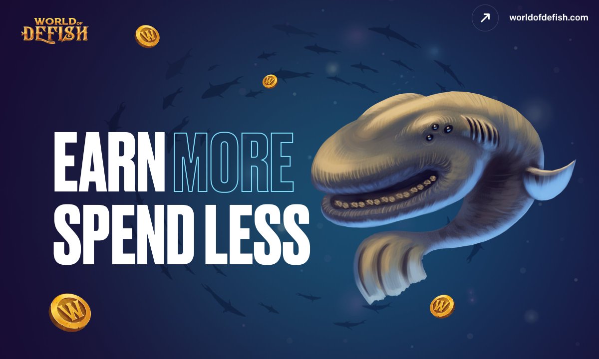 WorldOfDefish's tweet photo. Ahoy, Captains, we continue working on solutions 💪
The step to higher earnings:

🚀 Maximum time of fishing session extended from 15:30 to 23:00 hours

📣 We decided to do this until we will optimise gas fee to make you spend less, but earn more https://t.co/waOdoniXsV