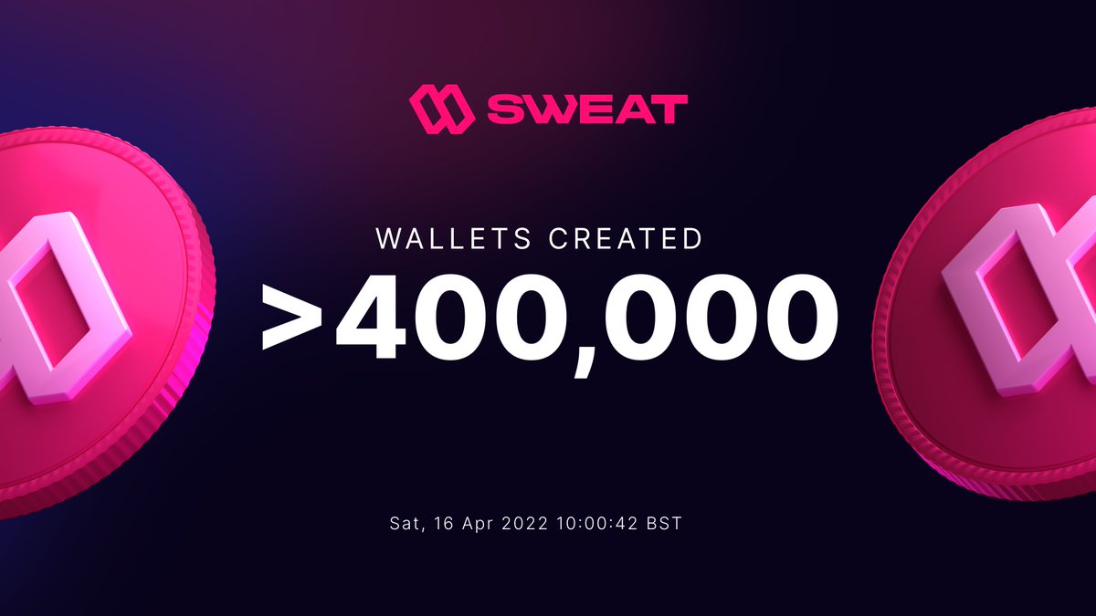 Sweatcoinđ§ on Twitter: "You can create a Sweat Wallet in seconds. Not minutes. Not hours. Sweat Economy has the easiest wallet creation in history. It shows. đ" / Twitter
