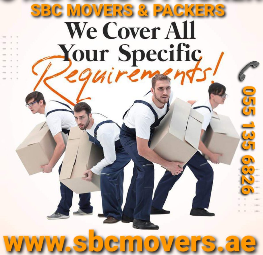 SBC Movers as professional movers and packers in the market make the whole process of home moving much more efficient and seamless. We handle every situation in a planned and proper manner while on the go. Regardless of your moving requirements, 
Get touch with us 055 135 6826