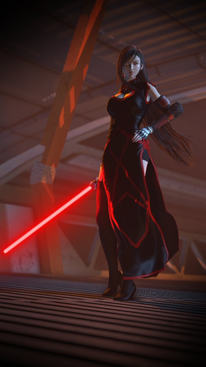 Nikolad92_DA's tweet photo. What if Tifa was a Sith?
This was a Idea that just popped in to my head, so I had to do it.

Some reskinning later and here it is.
Let me know what you think!

HQ: https://t.co/xTI7DlDn0X
https://t.co/seq9UTPeOa

Let me know what you think!

#SFM #StarWars #FF7 #crossover https://t.co/H62lIFZ9st