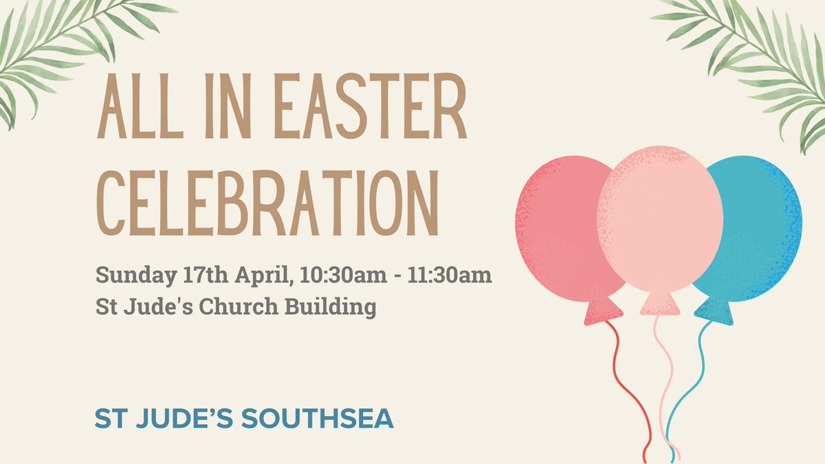 Join us tomorrow at 10:30am for our big All In Easter Celebration! The service will be shorter, interactive and family-friendly. There'll also be baptisms following the service in the sea!
