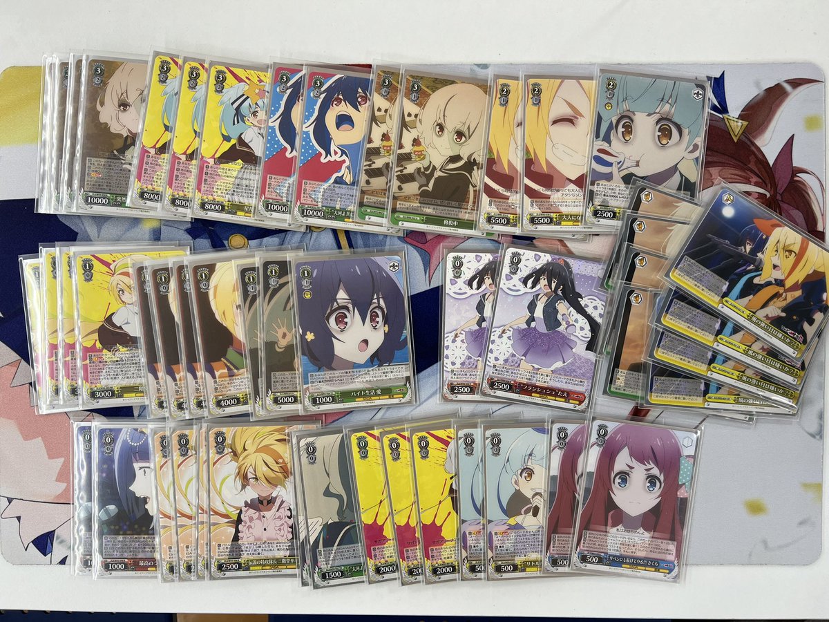 ヴァイスシュヴァルツ ゾンビランドサガ 炎 扉 デッキ とおまけパーツ ヴァイス ゾンビランドサガ 炎扉デッキ 調整パーツ付き