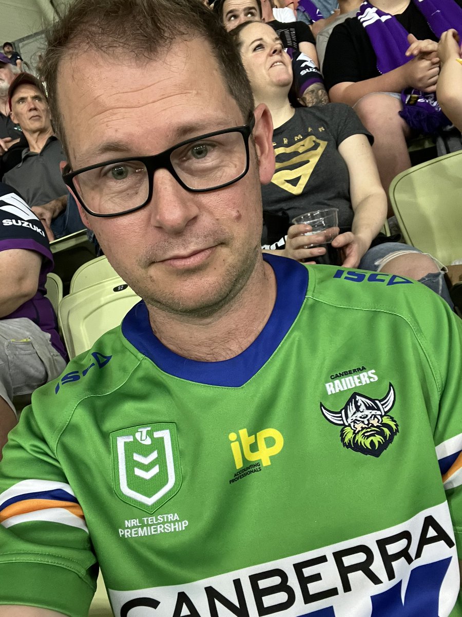 sloanefather's tweet photo. Deliberately bringing the mood down at AAMI Park today by wearing this. #NRL #upthemilk #NRLStormSharks https://t.co/VqLmstjGtx