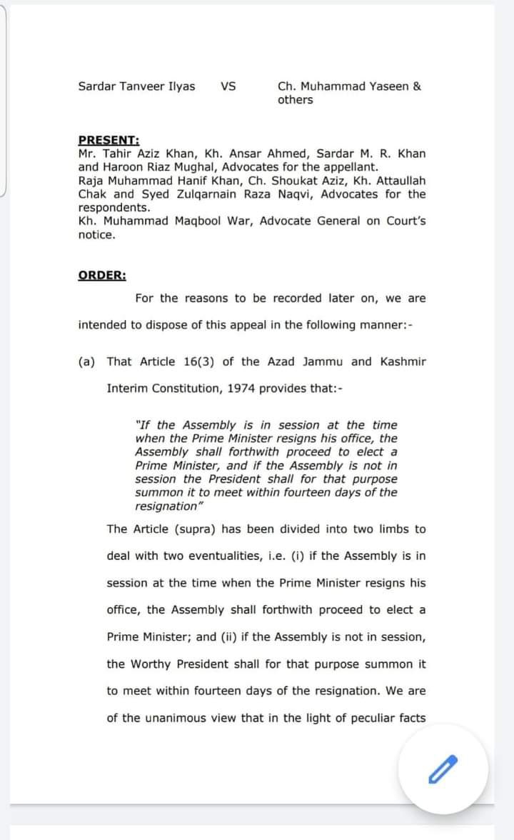 ChYasinAJK's tweet photo. Today’s #SC #AJK Judgement @BBhuttoZardari https://t.co/gMZv572YQa