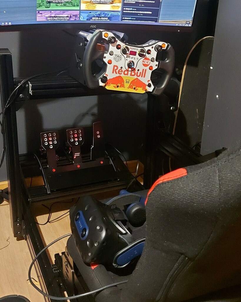 BarrelRollersTV's tweet photo. Wakas rig is going to give him wings when he puts the headset on! 😍
#game #gaming #gamer #pcgaming #pcgamer #gametime #gameplay #simracing #simracingrig #racingsim #racingsimulator #pcgaming #worldwide #collection #thebarrelrollers #fanatec #nextlevelracing #logitech #micro… https://t.co/6jtI0X6Sd0