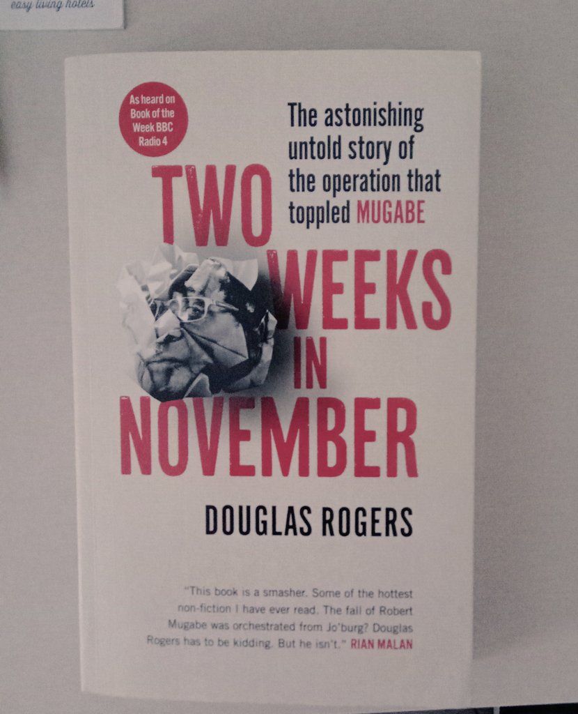 marksadams11's tweet photo. A good read if you are into modern day history by @douglasprogers #twoweeksinnovember #Zimbabwe #Mugabe https://t.co/uI8FYgFfaS