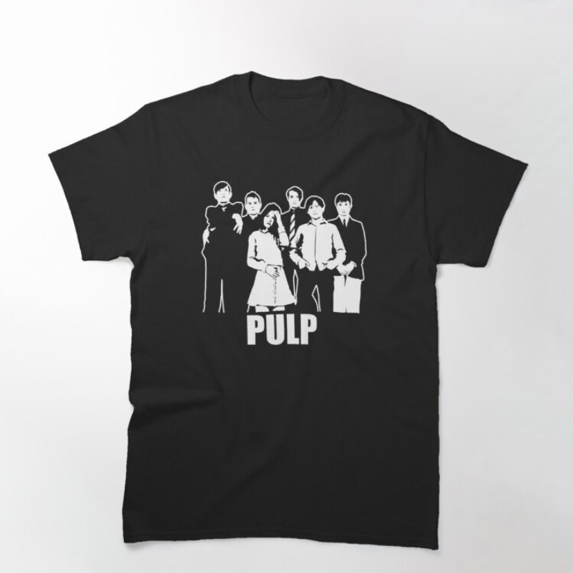 ArtPicto's tweet photo. Pulp items available to buy. See link in bio. Clocks, t-shirts, mugs and much more. #pulp #britpop https://t.co/LsSm4FfCHR