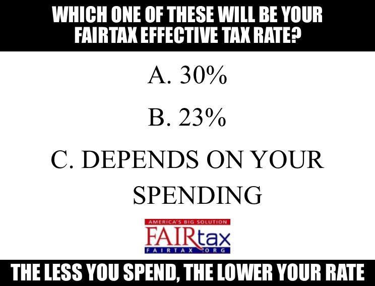 ONLY the #FAIRtax does THIS! You set your own tax burden NOT Congress. fairtaxtruths.com/fairtax-truth/