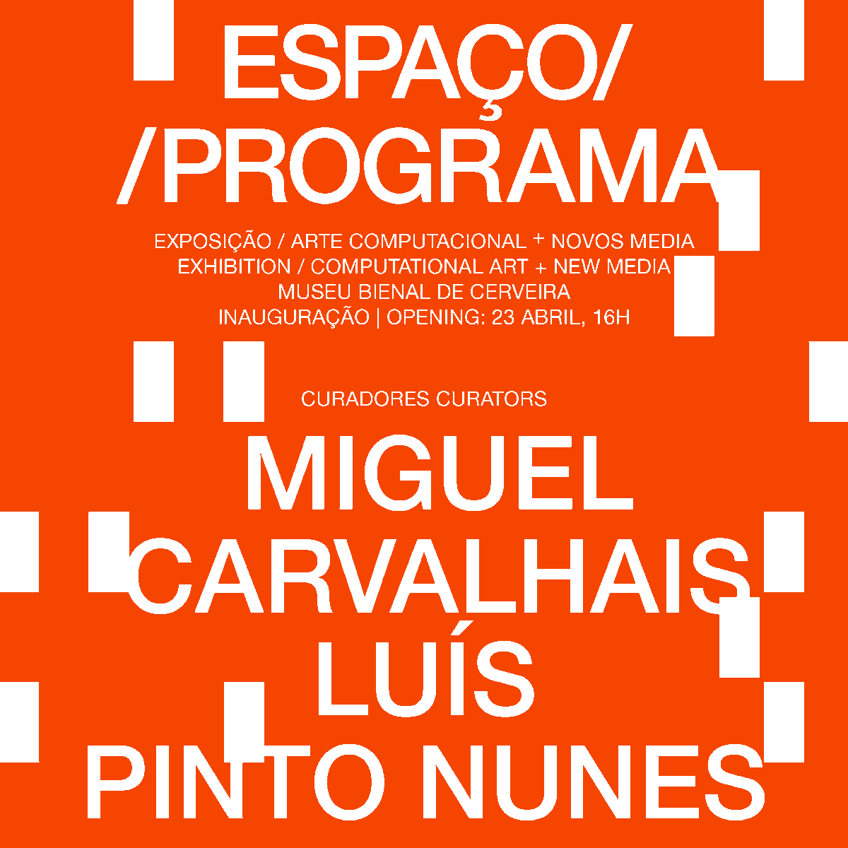 BienalCerveira's tweet photo. 🔸"Espaço/Programa", exposição comissariada por 
@mlcarvalhais  e Luís Pinto Nunes, na @bienalcerveira

📌 Apoio/Support: República Portuguesa - Cultura / 
@dg_artes 

 ℹ️ https://t.co/hZ5U4x3nal https://t.co/IO05eTOWq1