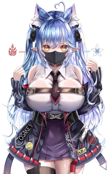 黒マスク差分😷

次はこよちゃん衣装のラミィちゃん描こっかな⛄️🧪 