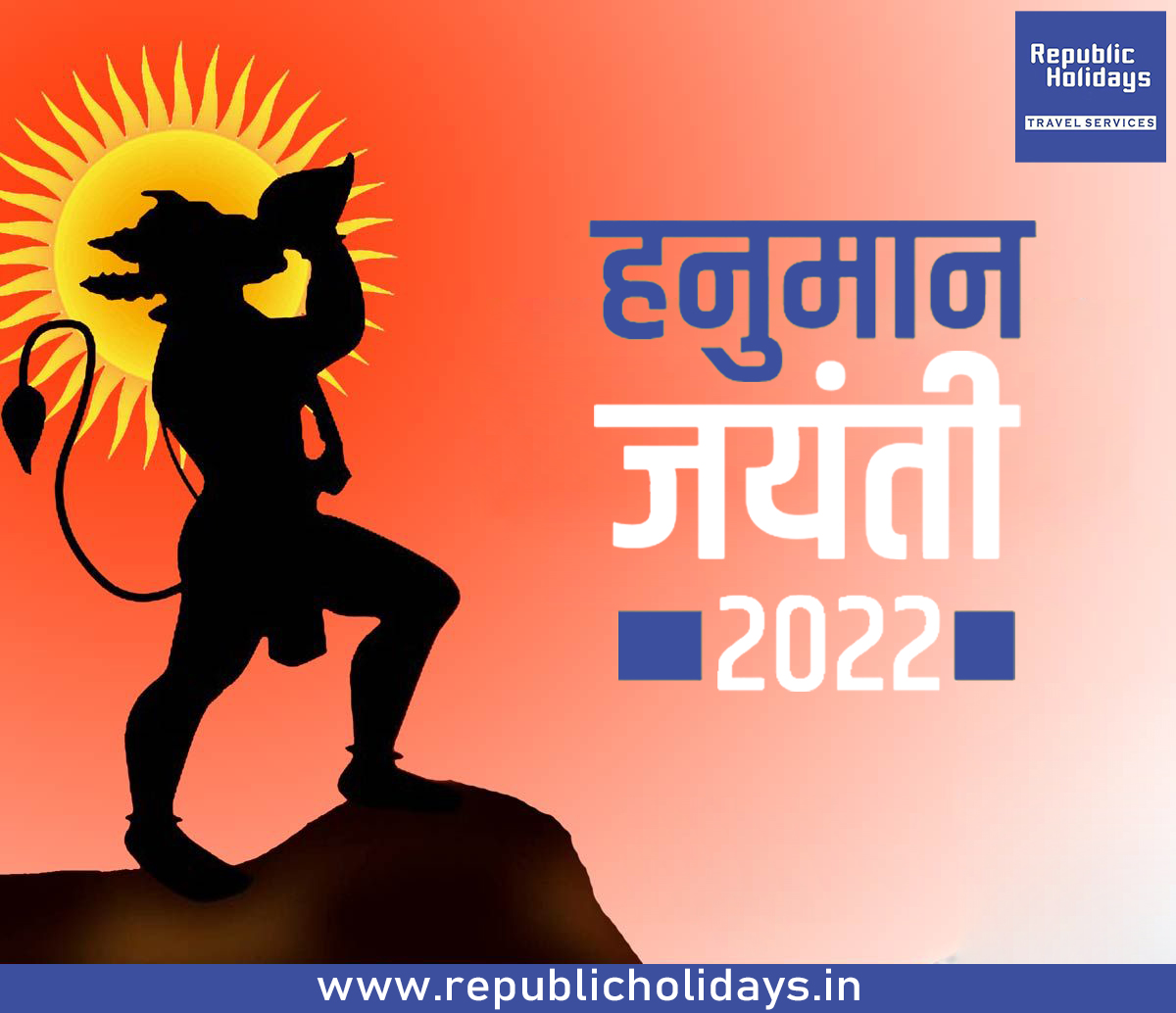 republictrip's tweet photo. Lord Hanuman is the greatest devotee of Lord Rama. May he shower his divine blessings on you and your family on the occasion of Sri Hanuman Jayanti.

#jaiHanuman #HanumanJayanti #Bajrangbali #LordHanuman #HanumanChalisa #JaiSriRam #Sankatmochan #Festival #RepublicHolidays https://t.co/JATFGRrKXR