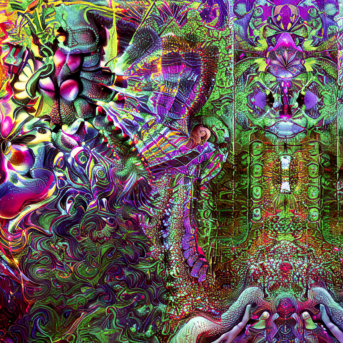 thoughtForm3's tweet photo. #aiart #nudall-e #psyart #psychedelic #fractal #dmt #bugs #plants #garden #spring #digitalart https://t.co/RYcPS5FD8d
