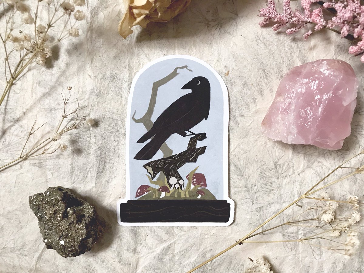 nooskadraws's tweet photo. softly spooky stickers are here! 🎩🍵🌸 (🔗👇) https://t.co/H1o4rsjDDS